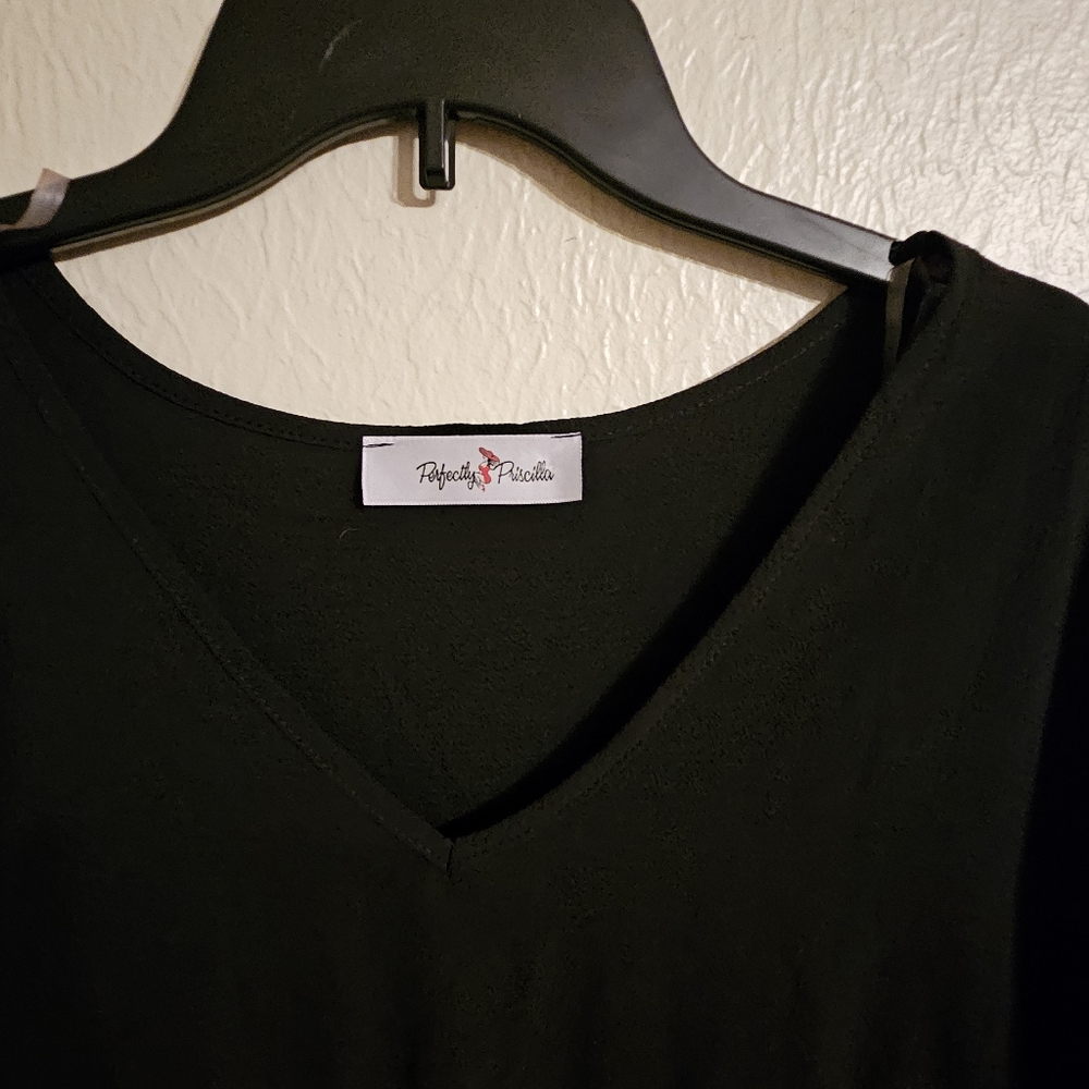 Perfectly Priscilla babydoll shirt